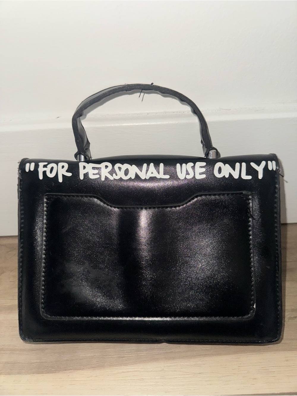 OFF WHITE Top-Handle Bag with Silver Hardware - Picture 3 of 7